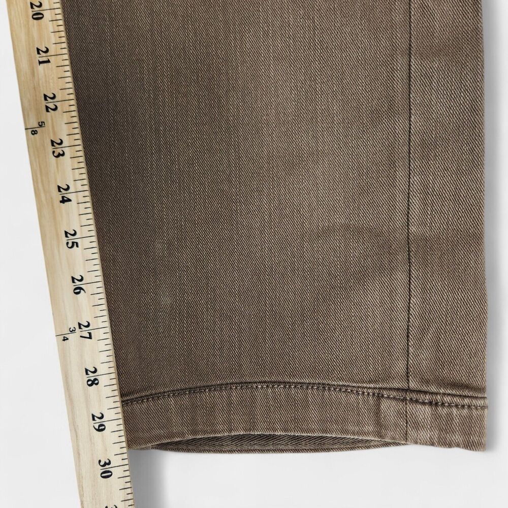 Marco Pescarolo Straight Leg Jeans Mens 56 IT 36x30 Measured Brown 100% Cotton - Picture 8 of 16